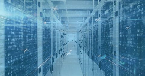 Futuristic Data Servers in Digital Interface Setting - Download Free Stock Images Pikwizard.com
