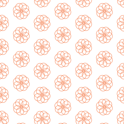 seamless transparent orange flowers pattern, vector background - Download Free Stock Videos Pikwizard.com