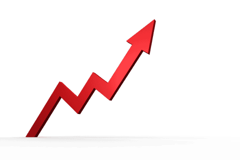 Red Arrow on Transparent Background Indicating Growth and Progress - Download Free Stock Videos Pikwizard.com