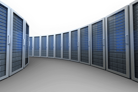 Curved Transparent Server Room Illustration on Endless Backdrop - Download Free Stock Videos Pikwizard.com