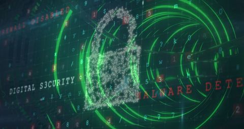 Cyber Security Visualization with Digital Shield and Malware Detection - Download Free Stock Images Pikwizard.com