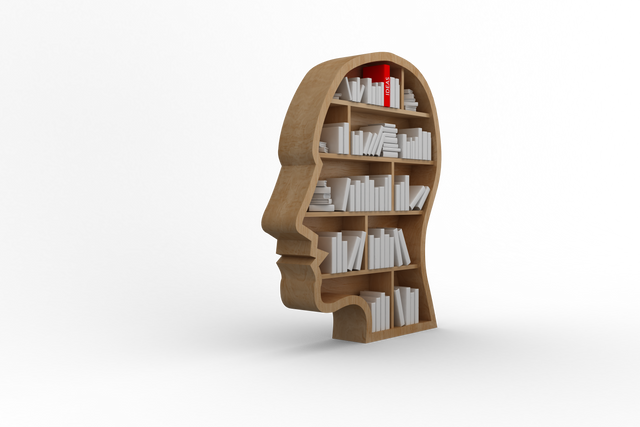 Book Silhouette Head Shaped Bookshelves on Transparent Background - Download Free Stock Videos Pikwizard.com