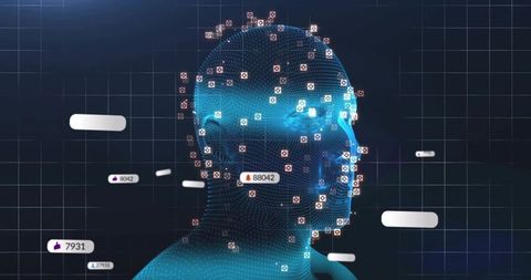 Digital 3D Analysis of Human Head with Social Media Metrics