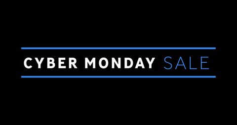 Minimalistic Cyber Monday Sale Announcement Banner - Download Free Stock Images Pikwizard.com