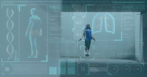 Athlete Training with Augmented Reality Graphic Interface