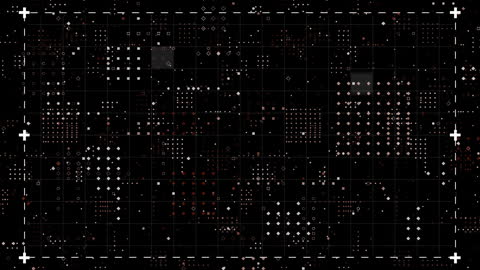 Futuristic Animation of Data Processing with Hi-Tech Elements