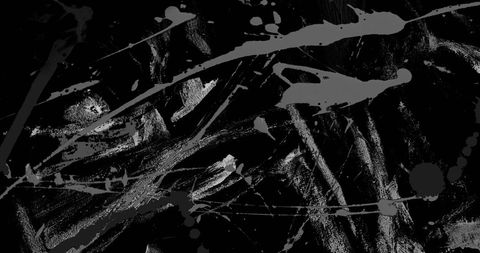 Dynamic Abstract Ink Strokes on Black Background