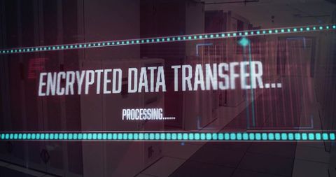 Encrypted data transfer hud overlay in modern data center