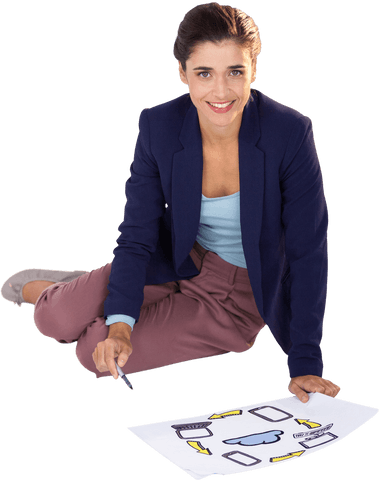 transparent concept outlining by smiling businesswoman - Download Free Stock Videos Pikwizard.com
