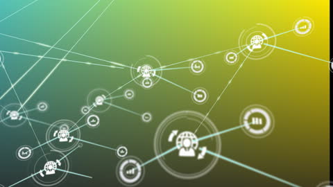 Digital Network Connections with Human Interface Icons