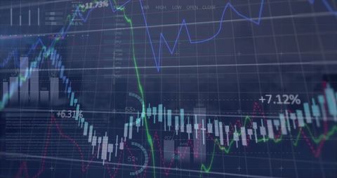 Abstract Financial Data Over Cityscape Imagery - Download Free Stock Images Pikwizard.com