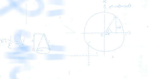 Mathematical Data Processing Animation with Graphs and Formulae