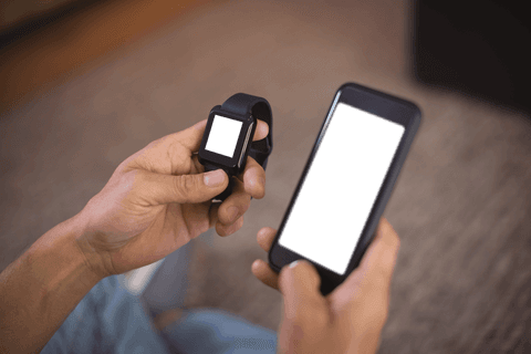 Transparent Displays on Smartwatch and Smartphone for Modern Connectivity - Download Free Stock Videos Pikwizard.com