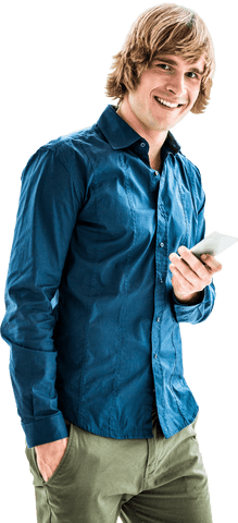 smiling hippie businessman texting with smartphone, transparent concept - Download Free Stock Videos Pikwizard.com