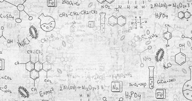 Chemical Formulas and Structures on White Background for Educational Use - Download Free Stock Images Pikwizard.com