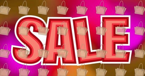 Flashy Retail Sale Promotion with Handbag Motif