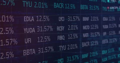 Stock Market Data Visualization on Digital Screen - Download Free Stock Images Pikwizard.com