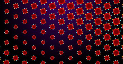 Digital Visualization of Red Cells Against Vivid Background - Download Free Stock Images Pikwizard.com