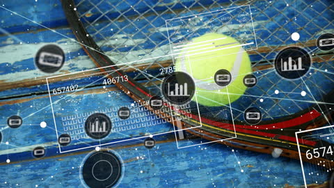 Digital Connectivity in Sports Technology Concept