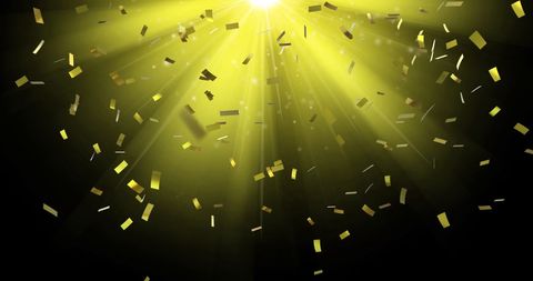 Golden Confetti Sparkle Celebration Background with Light - Download Free Stock Images Pikwizard.com