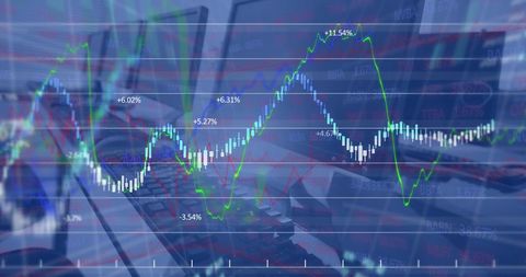 Financial Data Analysis with Global Market Interface - Download Free Stock Images Pikwizard.com