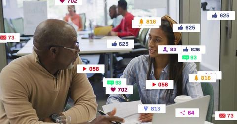 Reviewing documents and analyzing social media engagement during mentoring collaboration