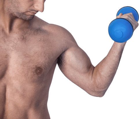 transparent caucasian man lifting dumbbells fitness workout - Download Free Stock Videos Pikwizard.com