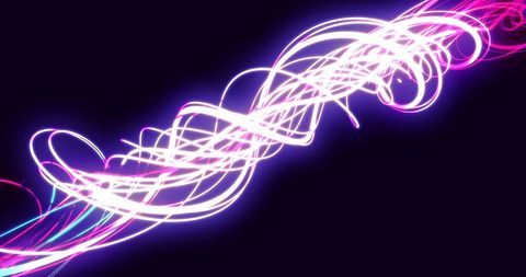 Vibrant Neon Light Trails in Abstract Motion - Download Free Stock Images Pikwizard.com