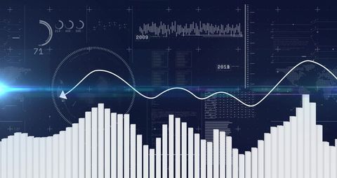 Digital Financial Data Analysis with Global Connections Theme - Download Free Stock Images Pikwizard.com
