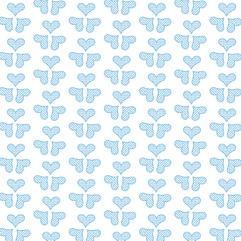 Seamless Blue Hearts Geometric Pattern on Transparent Background - Download Free Stock Videos Pikwizard.com