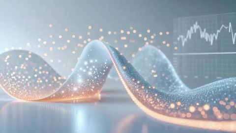 Futuristic Data Visualization with Luminescent Wave