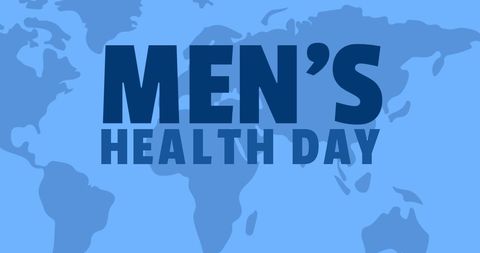 Men's Health Day Awareness Over World Map - Download Free Stock Images Pikwizard.com