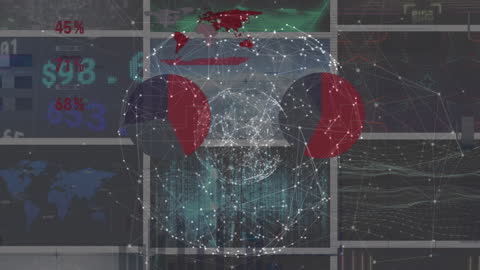 Global Data Processing and Analysis Illustration