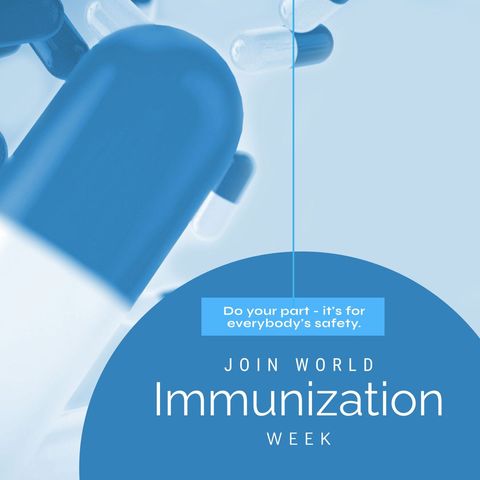 World Immunization Week Health Safety Promotion - Download Free Stock Templates Pikwizard.com
