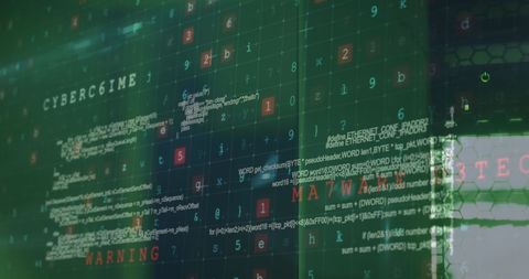 Cybersecurity Alert on Digital Network Showing Cybercrime Warning - Download Free Stock Images Pikwizard.com
