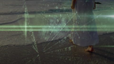 Surreal Fusion of Nature and Technology Concept