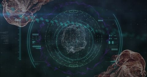 Digital Representation of Global Pandemic with Virus Cells - Download Free Stock Images Pikwizard.com