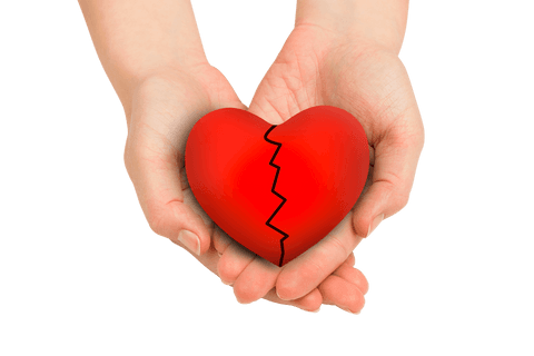 Transparent Broken Heart in Hands Symbolizing Heartbreak and Healing - Download Free Stock Videos Pikwizard.com