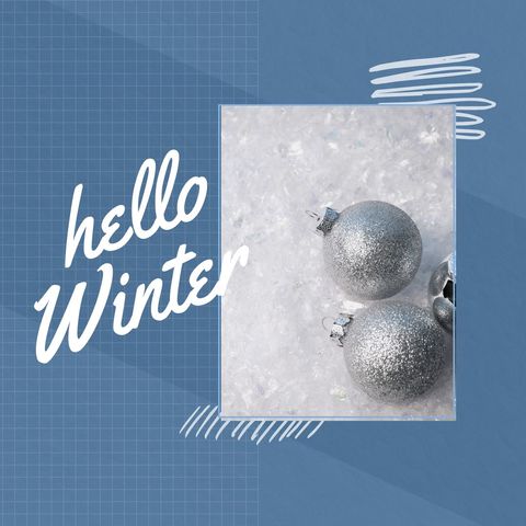 festive silver baubles in snow welcoming winter season - Download Free Stock Templates Pikwizard.com