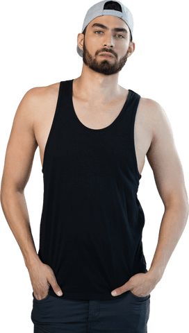 transparent background model in casual black tank top - Download Free Stock Videos Pikwizard.com