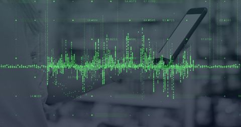 Caucasian Woman Analyzing Data on Tablet with Overlayed Green Graph - Download Free Stock Images Pikwizard.com