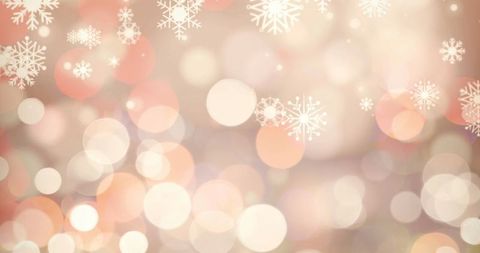 Warm festive background with delicate snowflakes