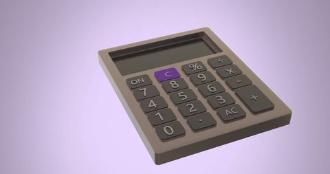 Grey Calculator on Purple Background Offering Calculations - Download Free Stock Images Pikwizard.com