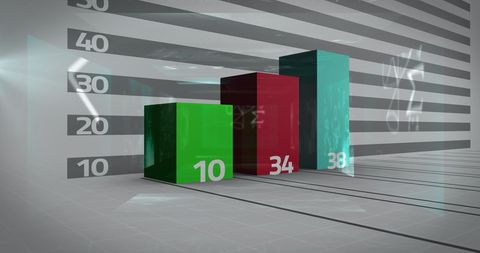 3D Business Graph of Statistics Against Scientific Background - Download Free Stock Images Pikwizard.com
