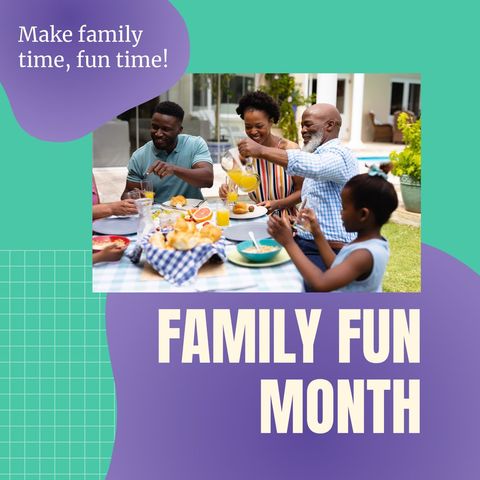 african american family celebrating fun month together - Download Free Stock Templates Pikwizard.com