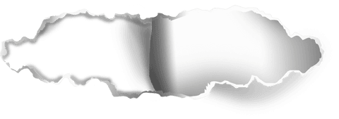 Realistic torn paper edge with transparent background