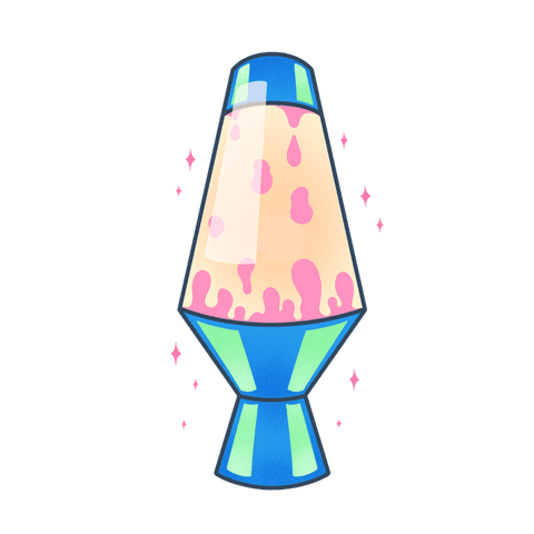 retro modern lava lamp with transparent background and pink sparkles - Download Free Stock Videos Pikwizard.com