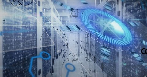 Abstract Digital Data Flow in High-Tech Server Network - Download Free Stock Images Pikwizard.com