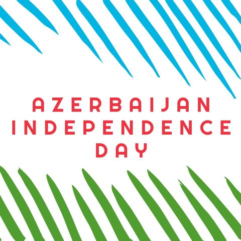 azerbaijan independence day design with abstract pattern - Download Free Stock Templates Pikwizard.com