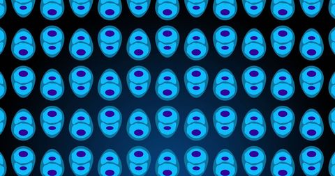 Abstract blue cell symmetry background for scientific concepts